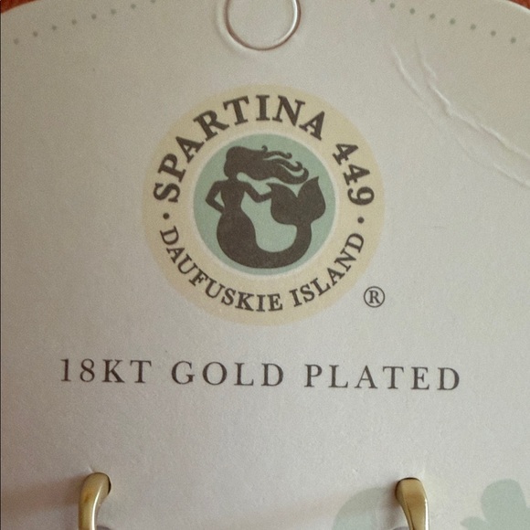 Spartina 449 Linden Dangle Earrings Pink Mother of Pearl - Picture 2 of 8